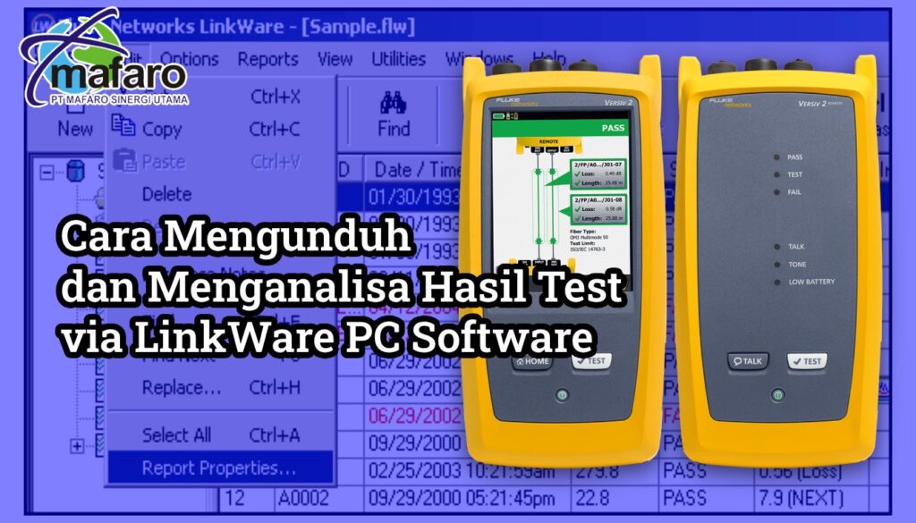 Cara Mengunduh dan Menganalisa Hasil Test via LinkWare PC Software