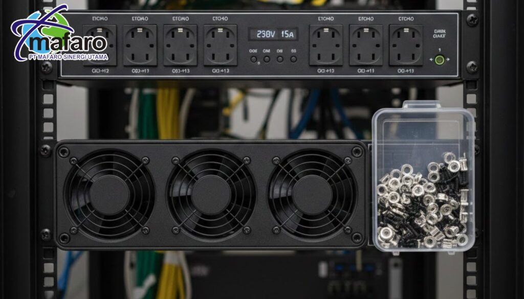 Aksesoris Rack Server Wajib PDU, Fan Modular, dan Cage Nut