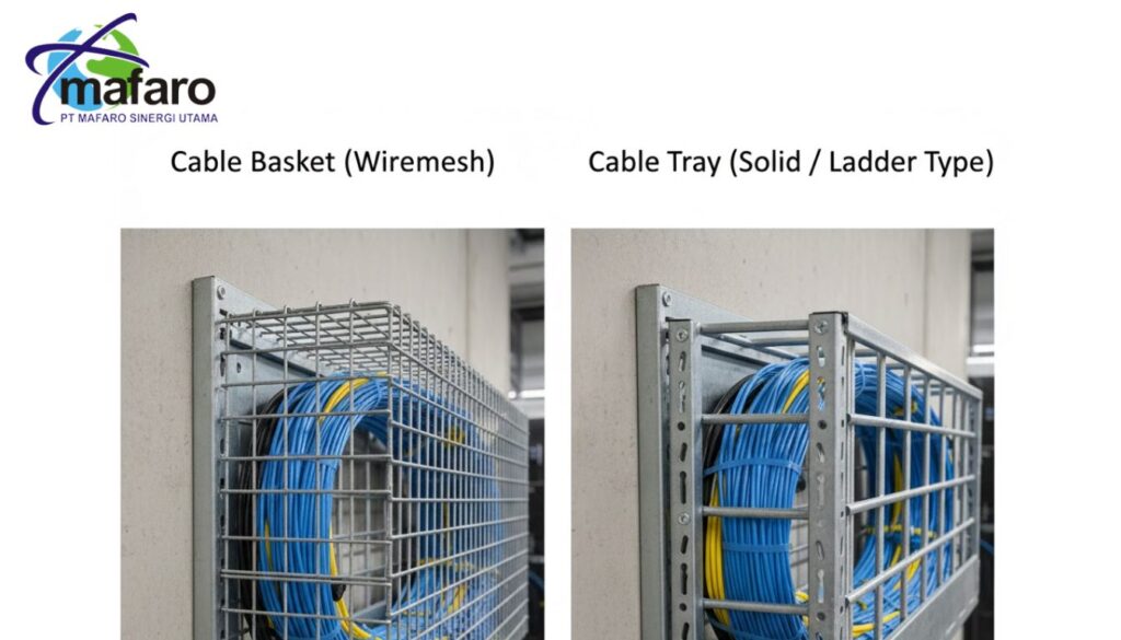 Cable Basket vs Cable Tray Mana yang Lebih Efisien untuk Infrastruktur Jaringan