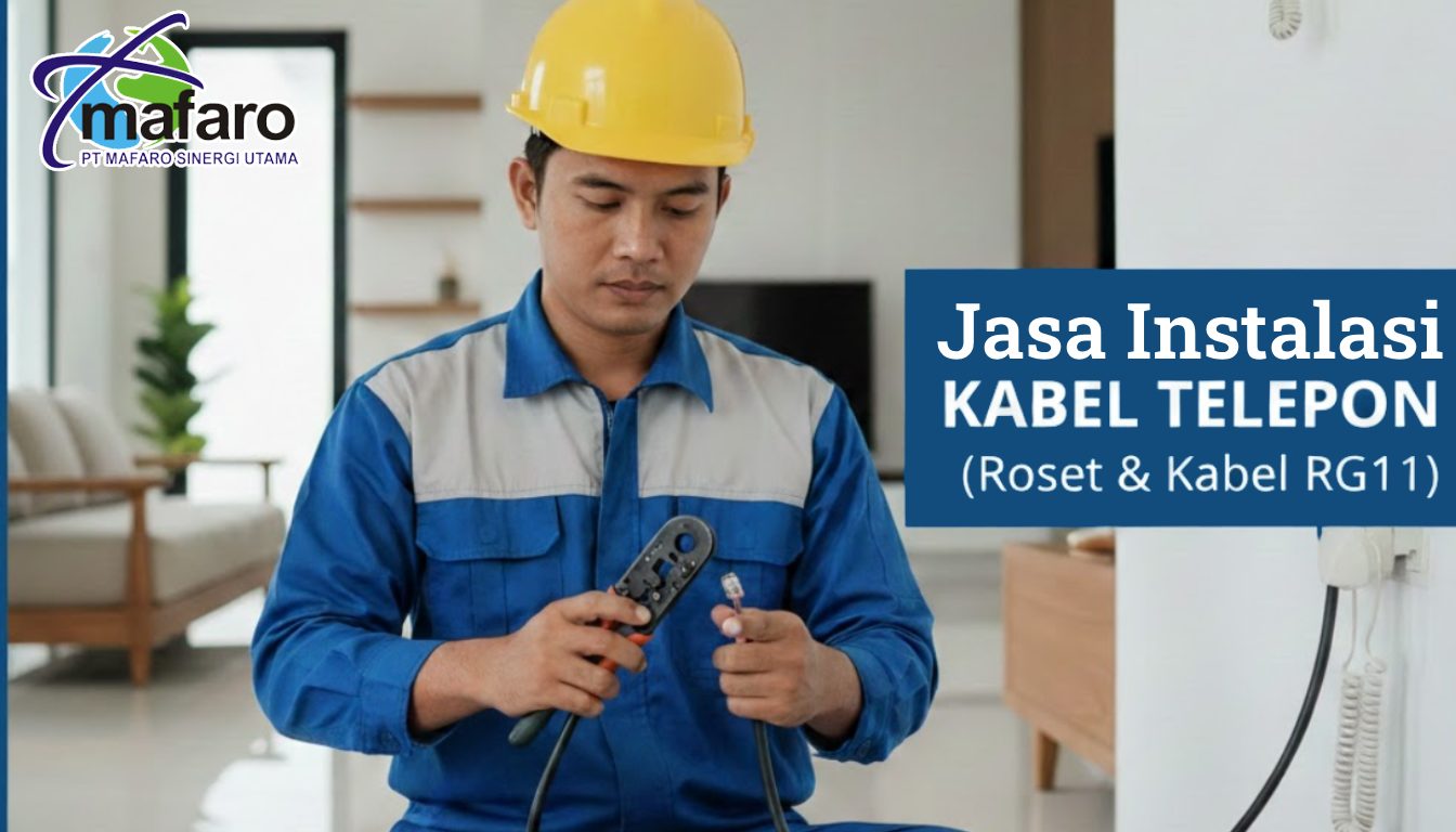 Jasa Instalasi Kabel Telepon (Roset & Kabel RG11)