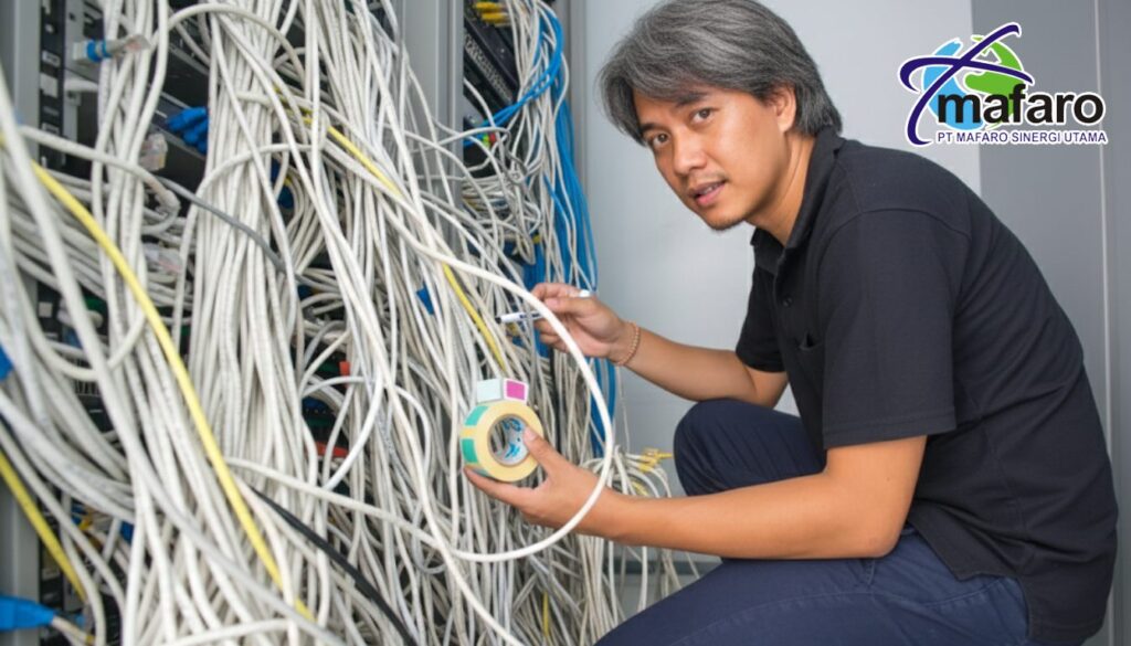Jasa Labeling Ulang Jaringan Kabel yang Membingungkan