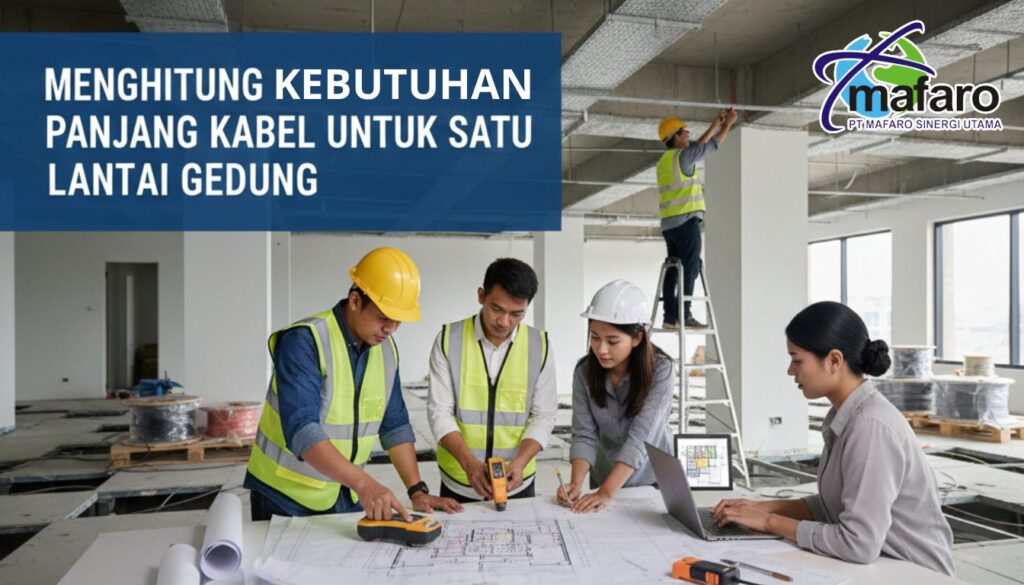 Menghitung Kebutuhan Panjang Kabel untuk Satu Lantai Gedung