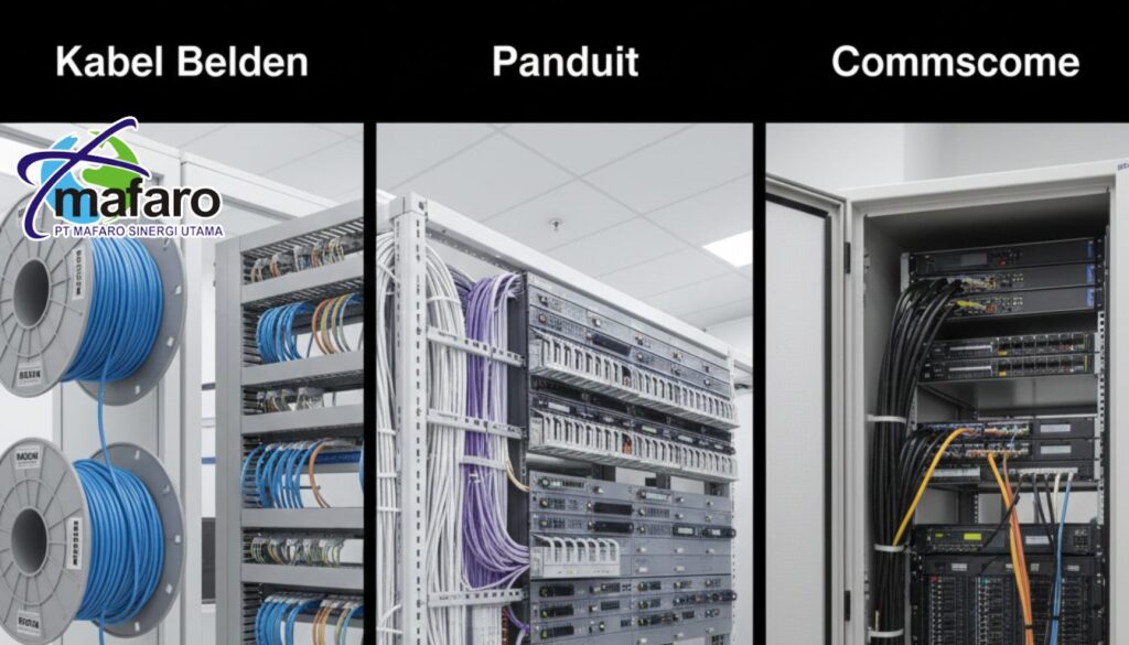 Review Produk Kabel Belden vs Panduit vs Commscope