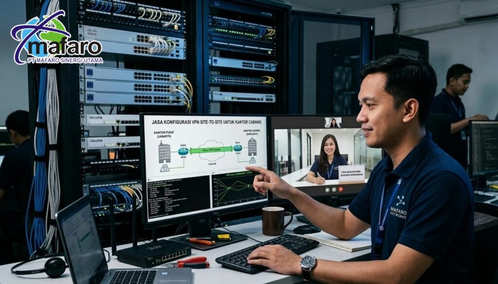 Jasa Konfigurasi VPN Site to Site untuk Kantor Cabang
