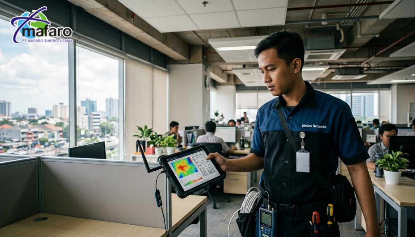Jasa Survey Sinyal WiFi (Site Survey) Sebelum Instalasi Jaringan
