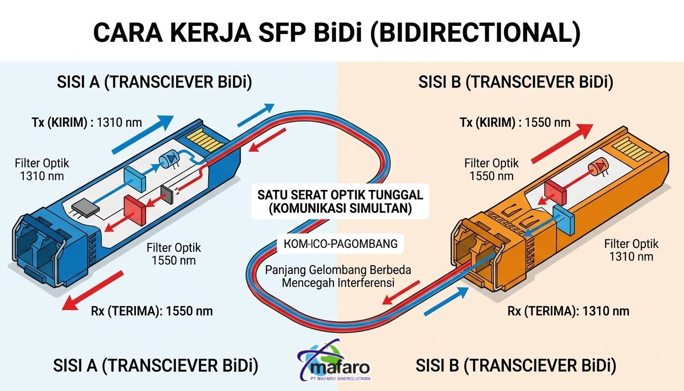 Mengenal SFP BiDi (Bidirectional) Hemat Core Fiber Optik