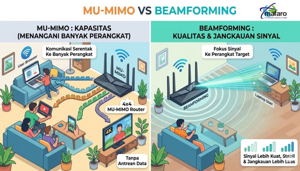 Mengenal Teknologi MU MIMO dan Beamforming pada WiFi