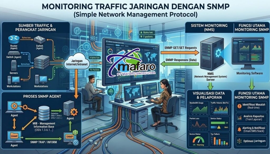 Monitoring Traffic Jaringan dengan SNMP
