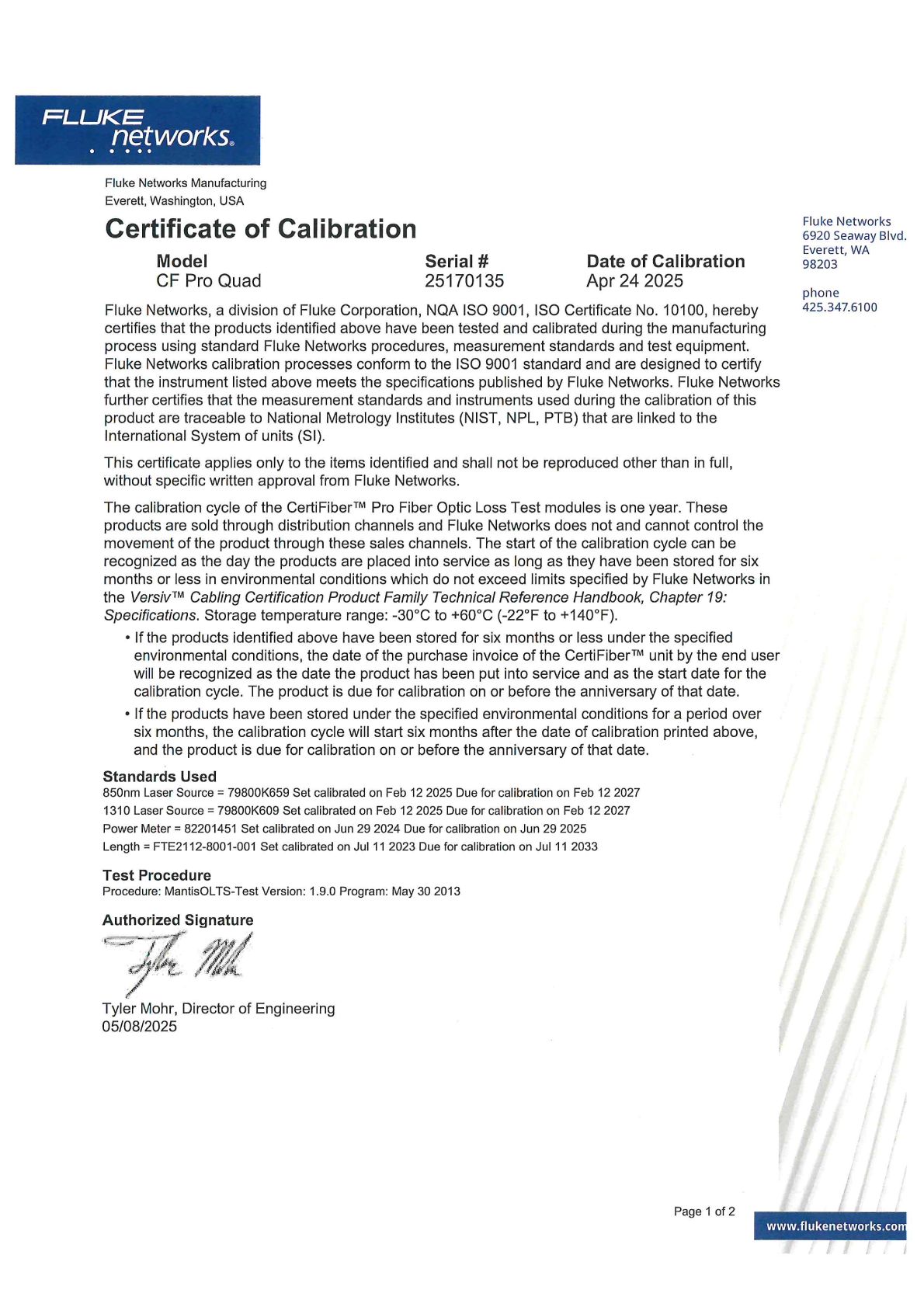 Certificate of Calibration 25170135 (2)