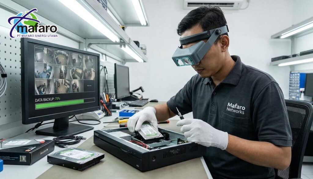 Jasa Ganti Harddisk NVR dan Backup Rekaman