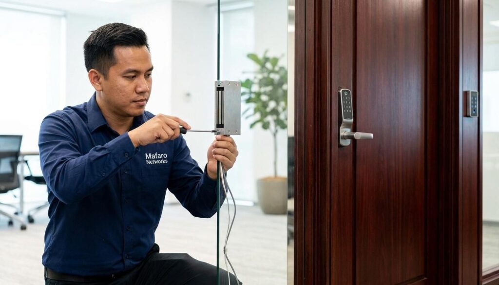 Jasa Pemasangan Access Door Smart Door Lock Kaca & Kayu