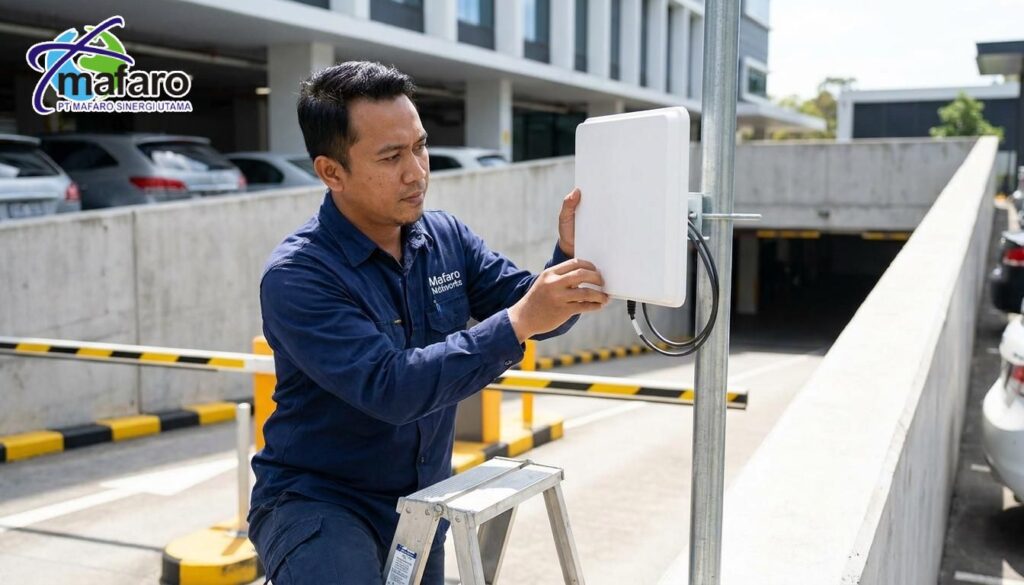 Jasa Setting RFID Reader Jarak Jauh (UHF) untuk Parkir