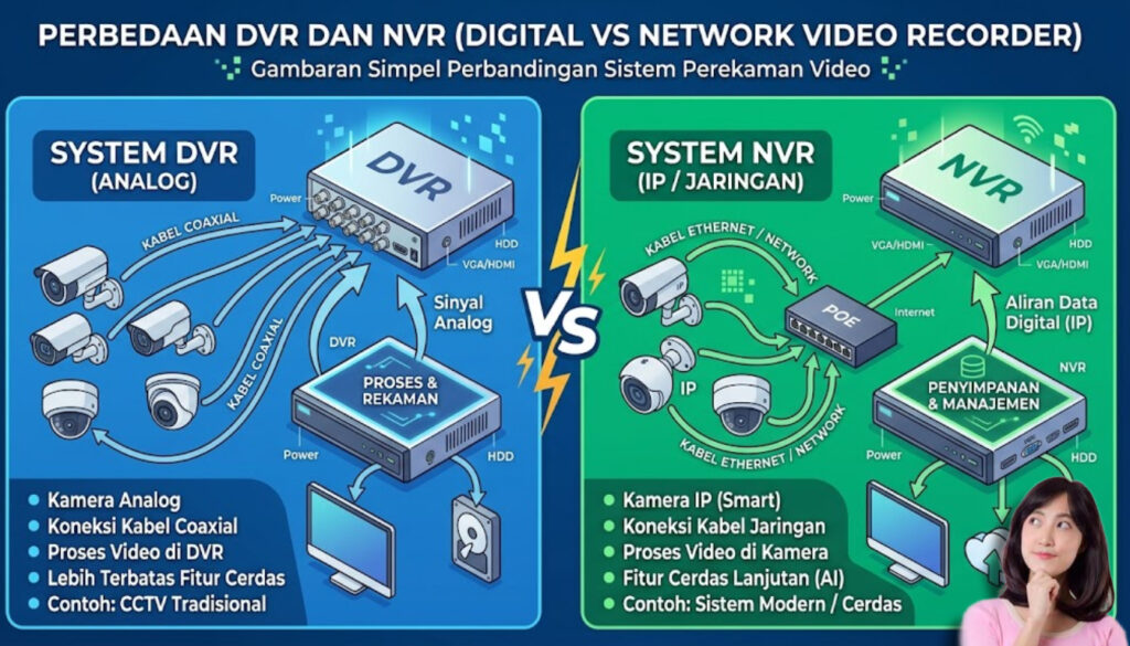 Perbedaan DVR dan NVR