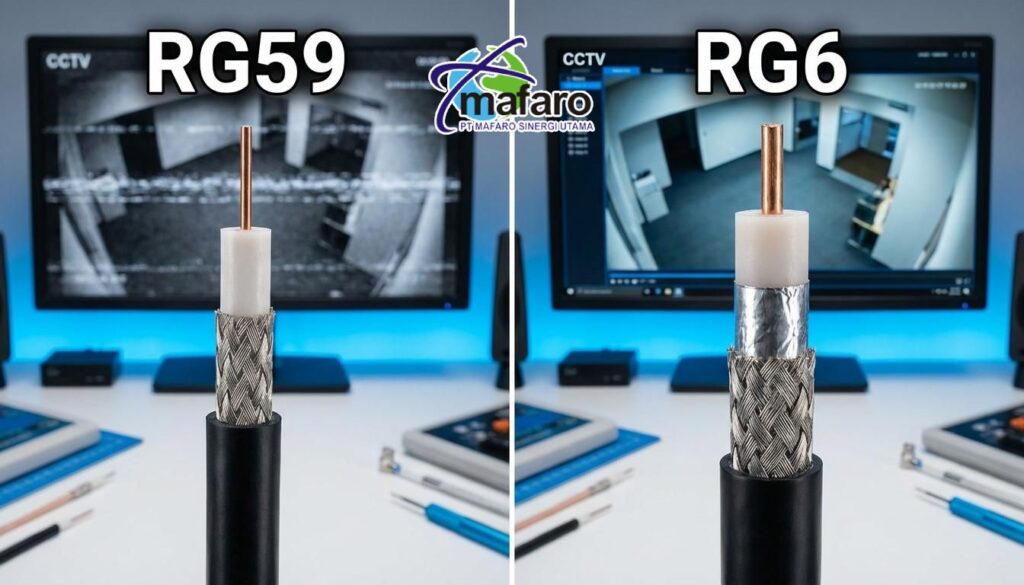 Perbedaan Kabel RG59 dan RG6 untuk CCTV Analog Jarak Jauh