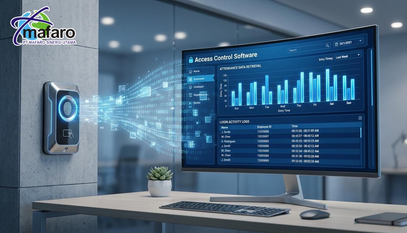 Software Access Control Tarik Data Absensi dan Log Masuk