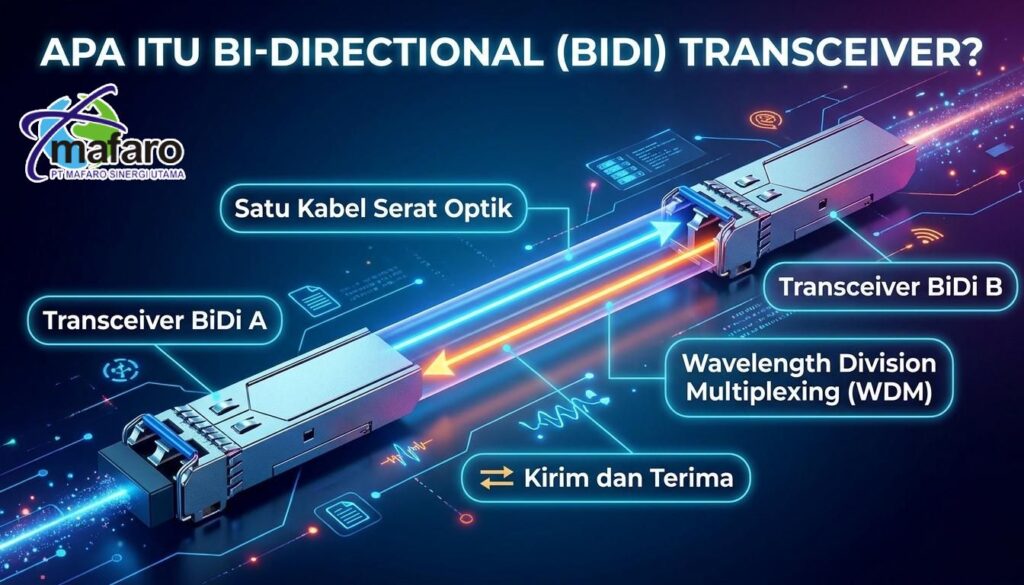 Apa itu BiDi Transceiver Panduan Lengkap Efisiensi Fiber Optik