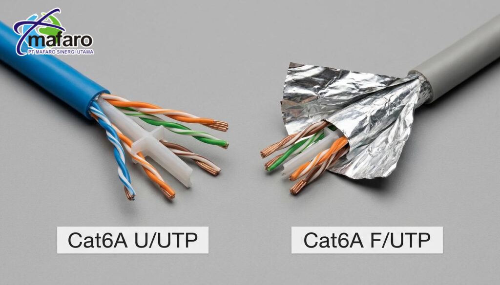 Cat6A U/UTP vs F/UTP Mana yang Lebih Tahan Interferensi?