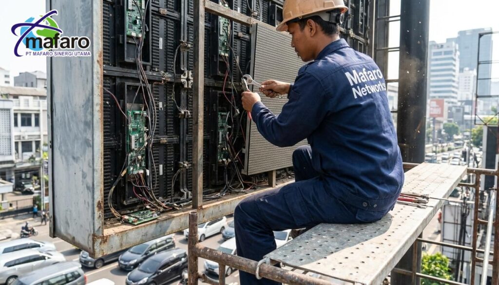 Jasa Bongkar Videotron Lama Profesional & Aman