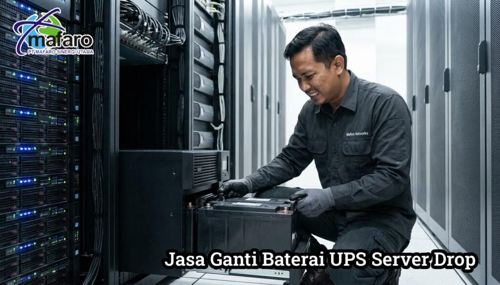 Jasa Ganti Baterai UPS Server Drop Mafaro Networks