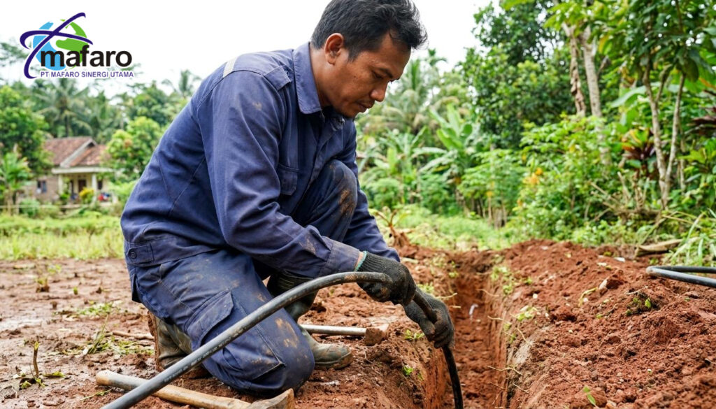 Jasa Instalasi Kabel LAN Bawah Tanah (Direct Burial)