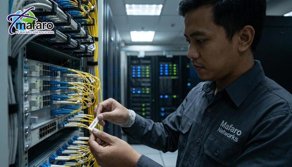 Jasa Labeling Core Fiber Optik pada OTB