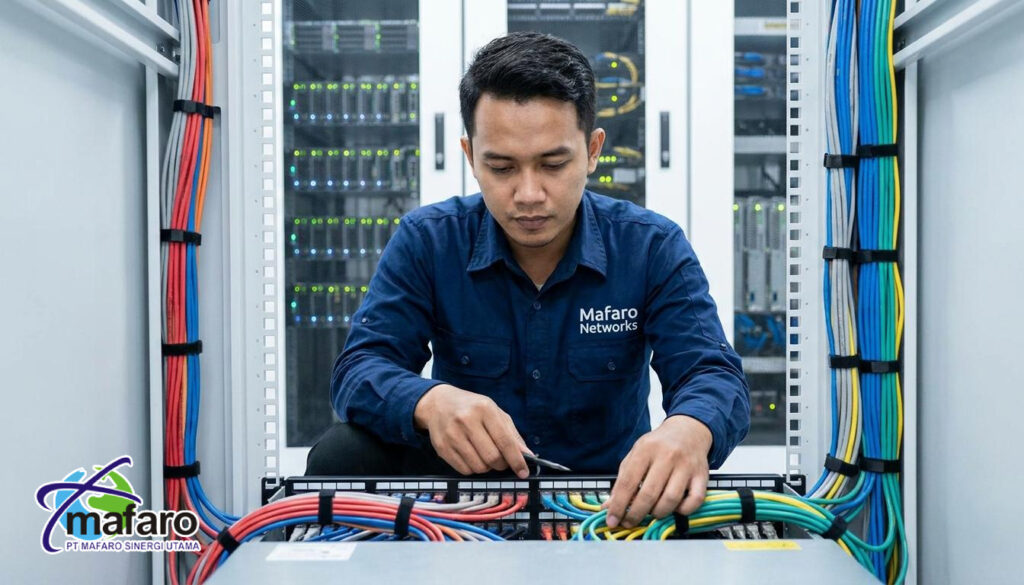Jasa Penataan Kabel (Dressing) Patch Panel Profesional