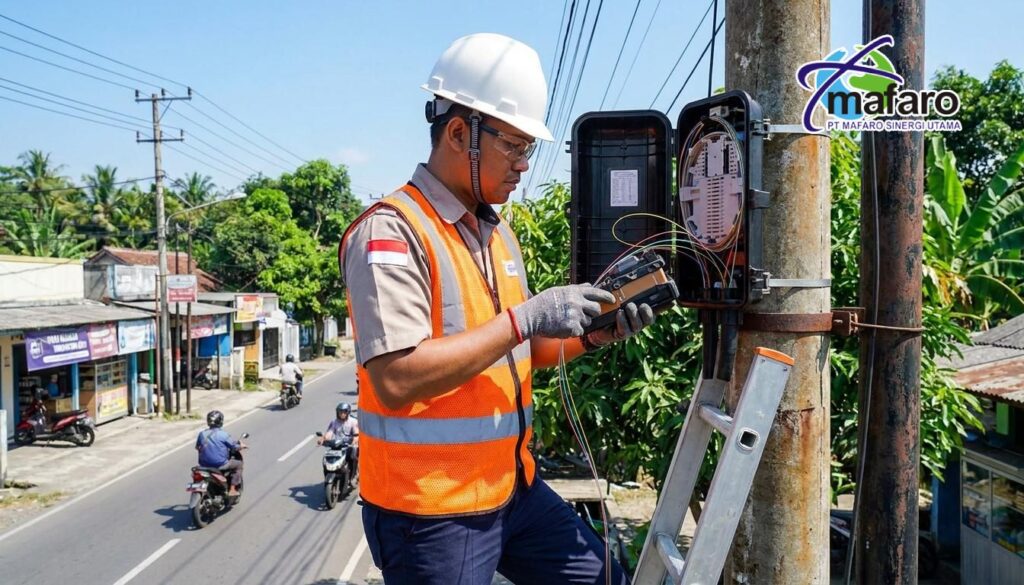 Jasa Splicing Closure di Manhole Tiang