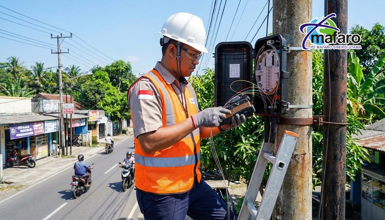 Jasa Splicing Closure di Manhole Tiang