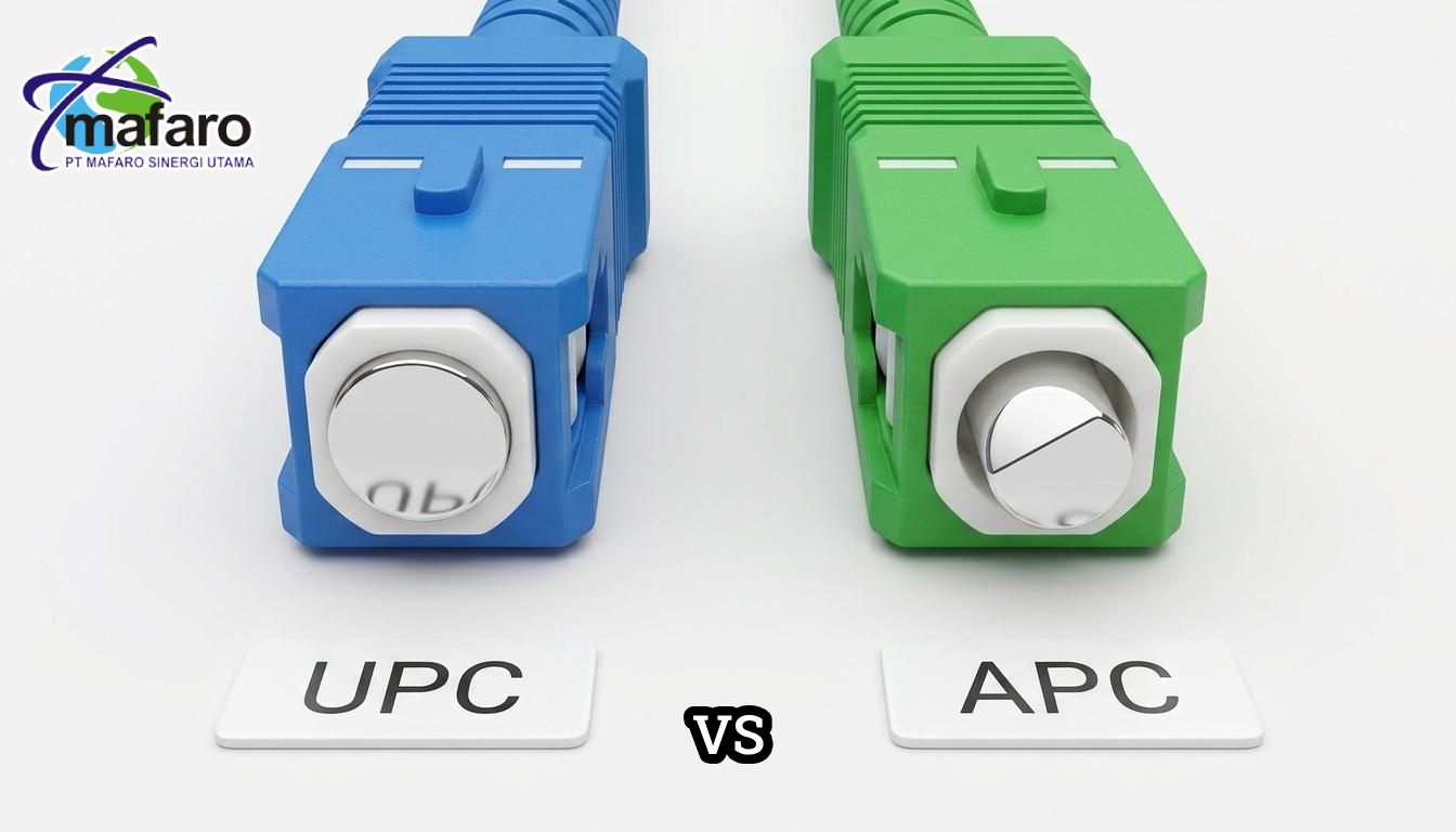 Mengenal Jenis Konektor APC (Hijau) vs UPC (Biru)