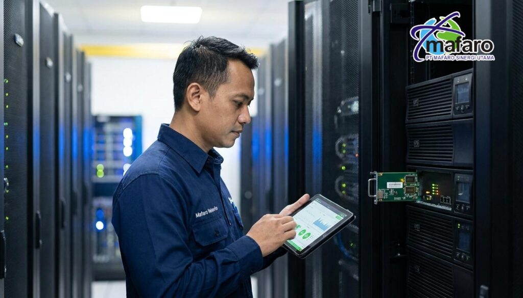 Monitoring UPS Jarak Jauh dengan SNMP Card
