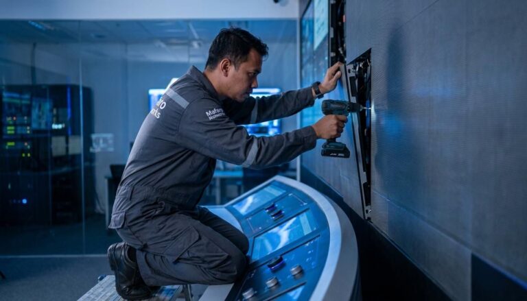 Paket Instalasi Ruang Command Center (Videotron + Console)