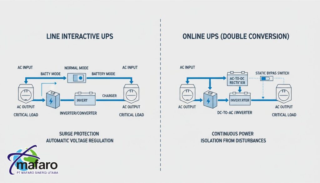 UPS Line Interactive vs Online Mana untuk PC, Mana untuk Server