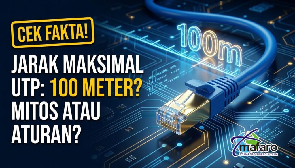 Jarak Maksimal Kabel UTP 100 Meter Mitos atau Aturan Teknis