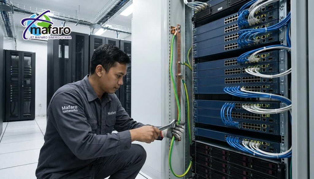 Jasa Grounding Rack Server dan Perangkat Network