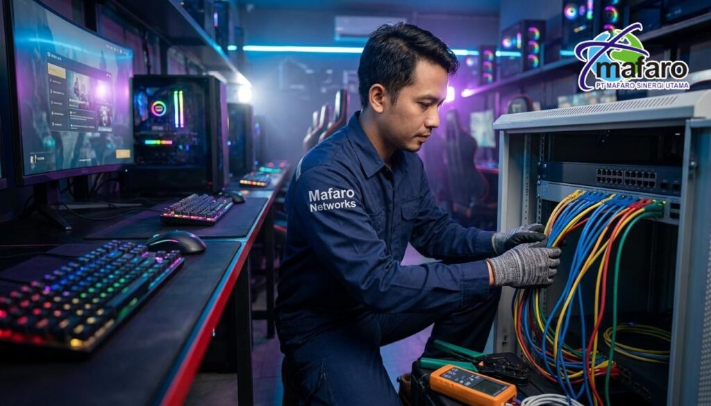 Jasa Instalasi Jaringan LAN Warnet & Game Center Profesional