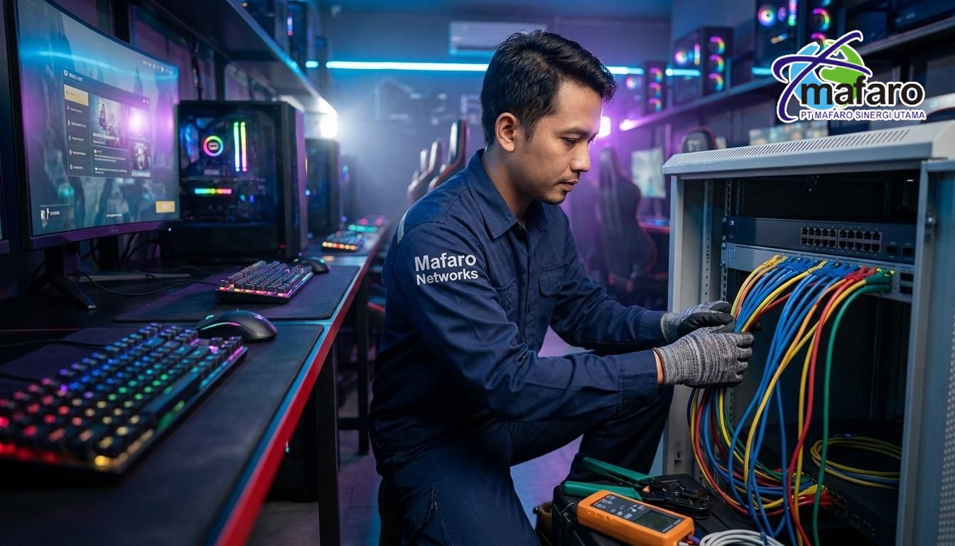 Jasa Instalasi Jaringan LAN Warnet & Game Center Profesional