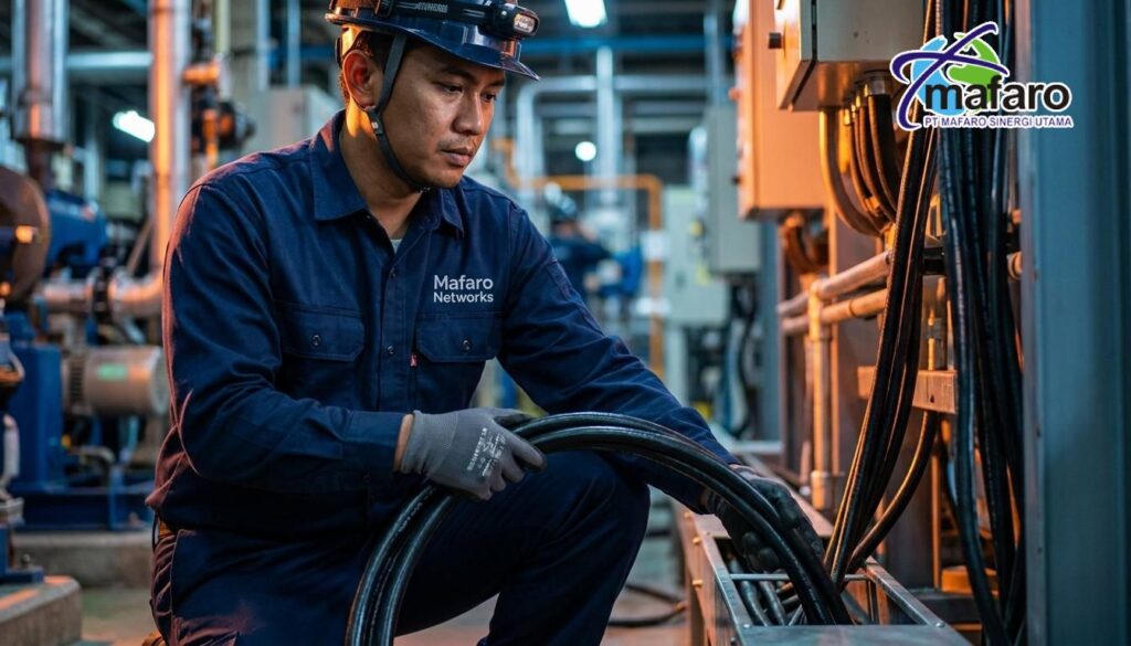 Jasa Instalasi Kabel Data Industrial Solusi Tahan Minyak, Panas, dan Kimia Ekstrem