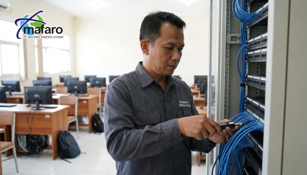 Jasa Instalasi Kabel Data Laboratorium Komputer Sekolah