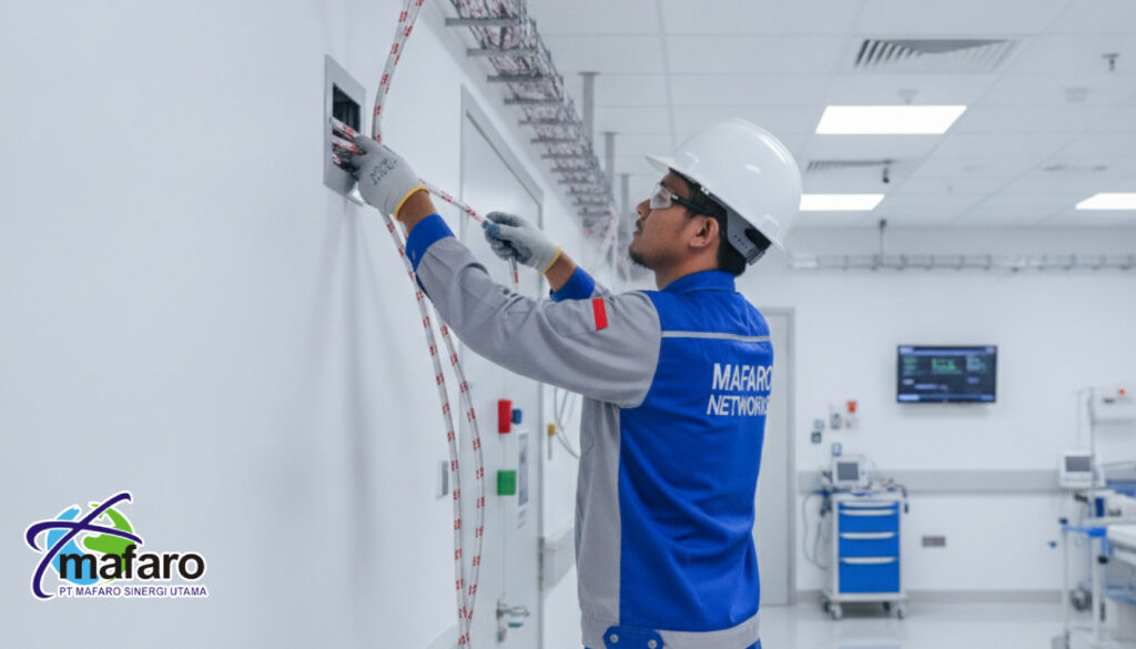 Jasa Instalasi Kabel Data Rumah Sakit Standar Medis Mafaro Networks