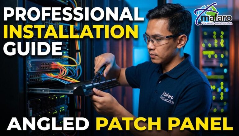 Jasa Pasang Patch Panel Angled (Sudut) untuk Hemat Ruang