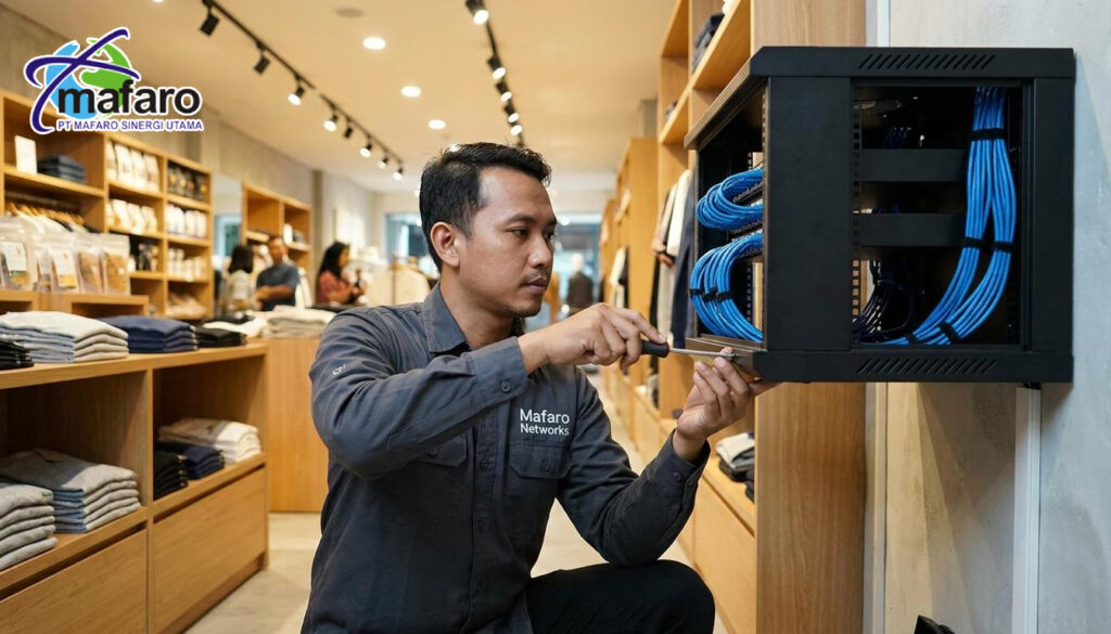Jasa Pasang Rack Server Wallmount untuk Toko Retail
