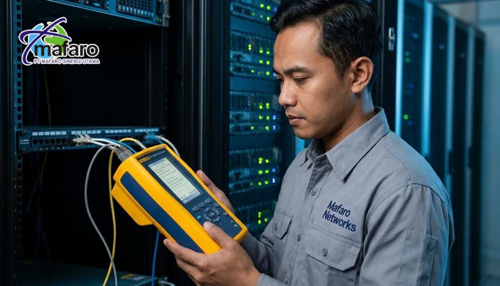 Jasa Test Link Kabel UTP Menggunakan Fluke DTX 1800
