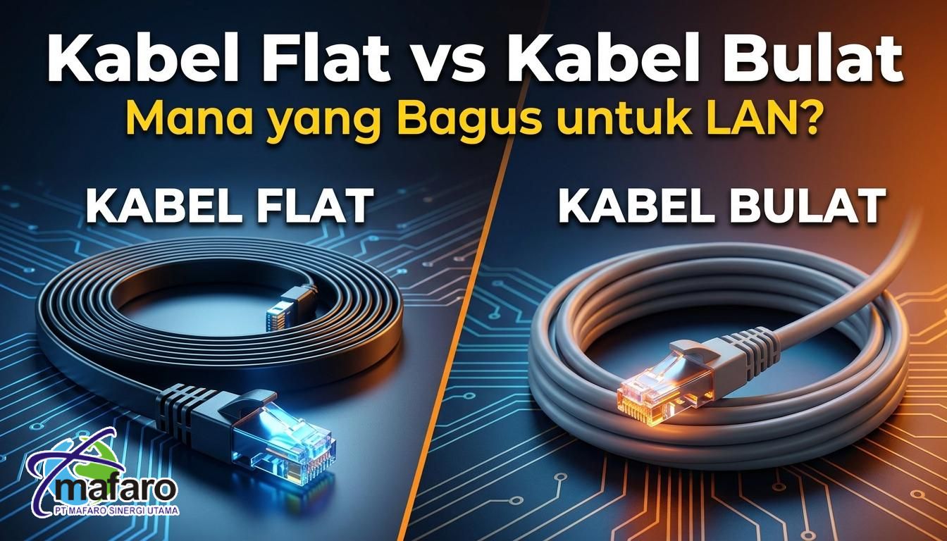 Kabel Flat vs Kabel Bulat Mana yang Terbaik untuk LAN Perusahaan