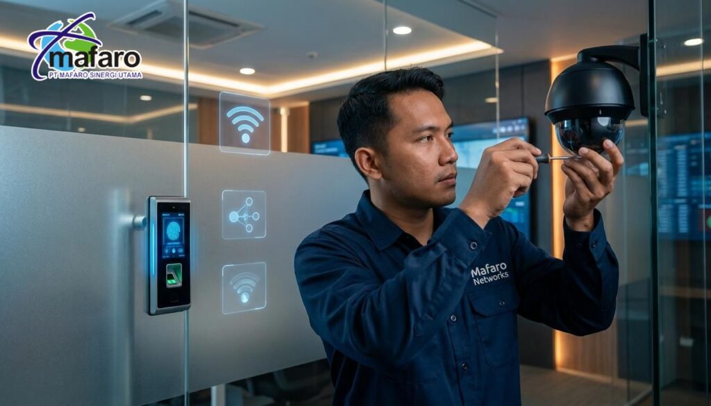 Membangun Smart Office Integrasi WiFi, CCTV & Access Door