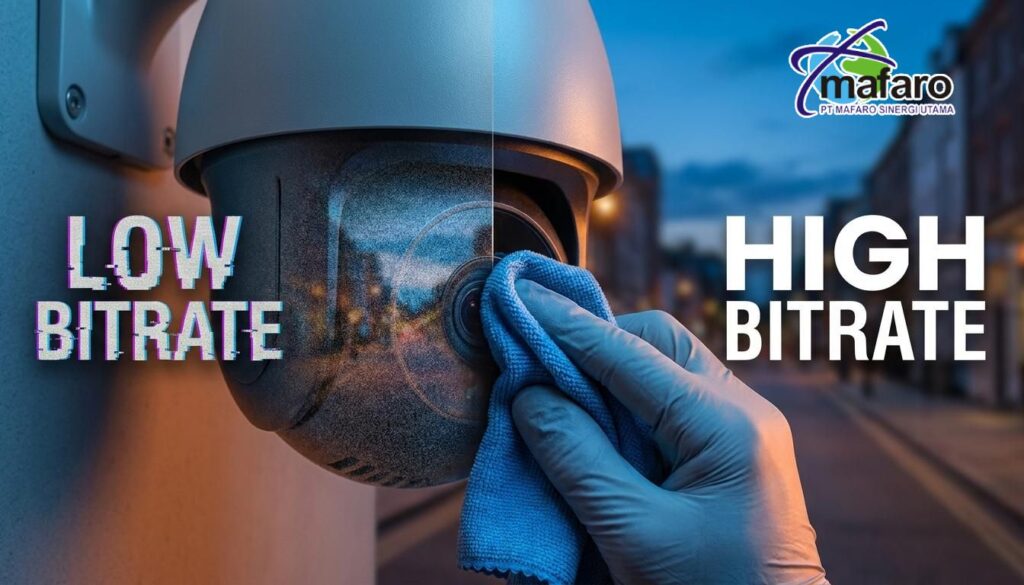 Troubleshooting CCTV Buram Lensa Kotor vs Bitrate Rendah