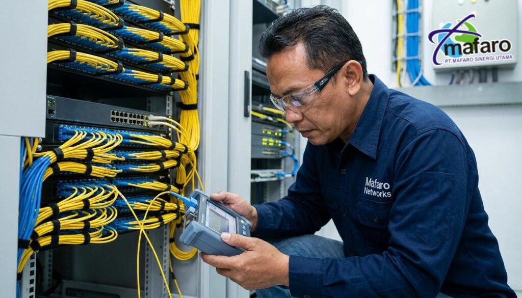 Jasa Pengecekan Kualitas Fiber Optik (Redaman Tinggi) Mafaro Networks