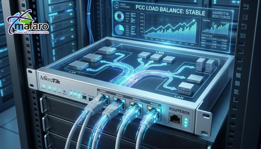 Jasa Setting Mikrotik Load Balance PCC Stabil & Cepat