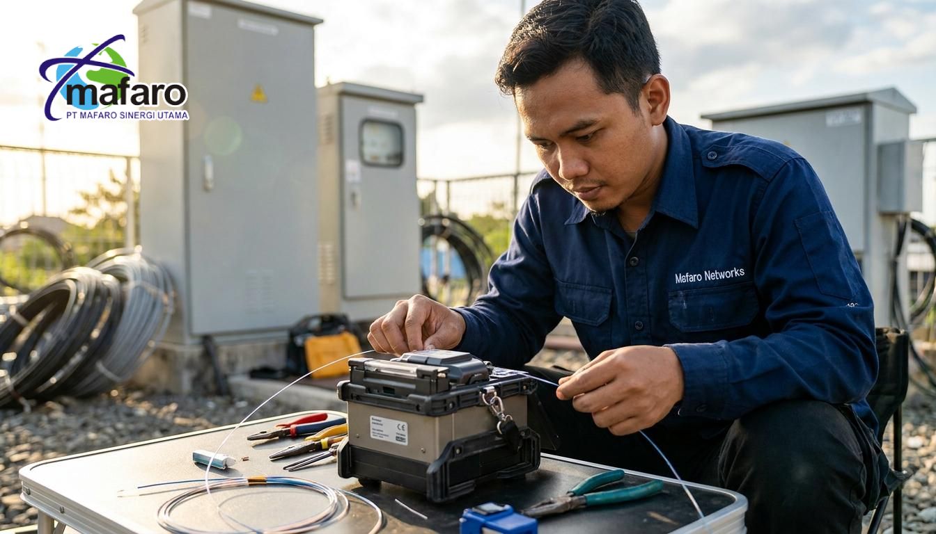Jasa Splicing Fiber Optik Panggilan Murah & Bergaransi Mafaro Networks